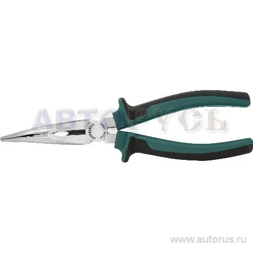 Длинногубцы изогнутые с двухкомпонентными рукоятками 8 JONNESWAY P1218