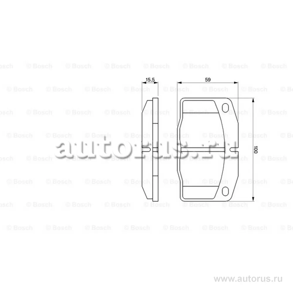Колодки тормозные дисковые BOSCH 0986465141