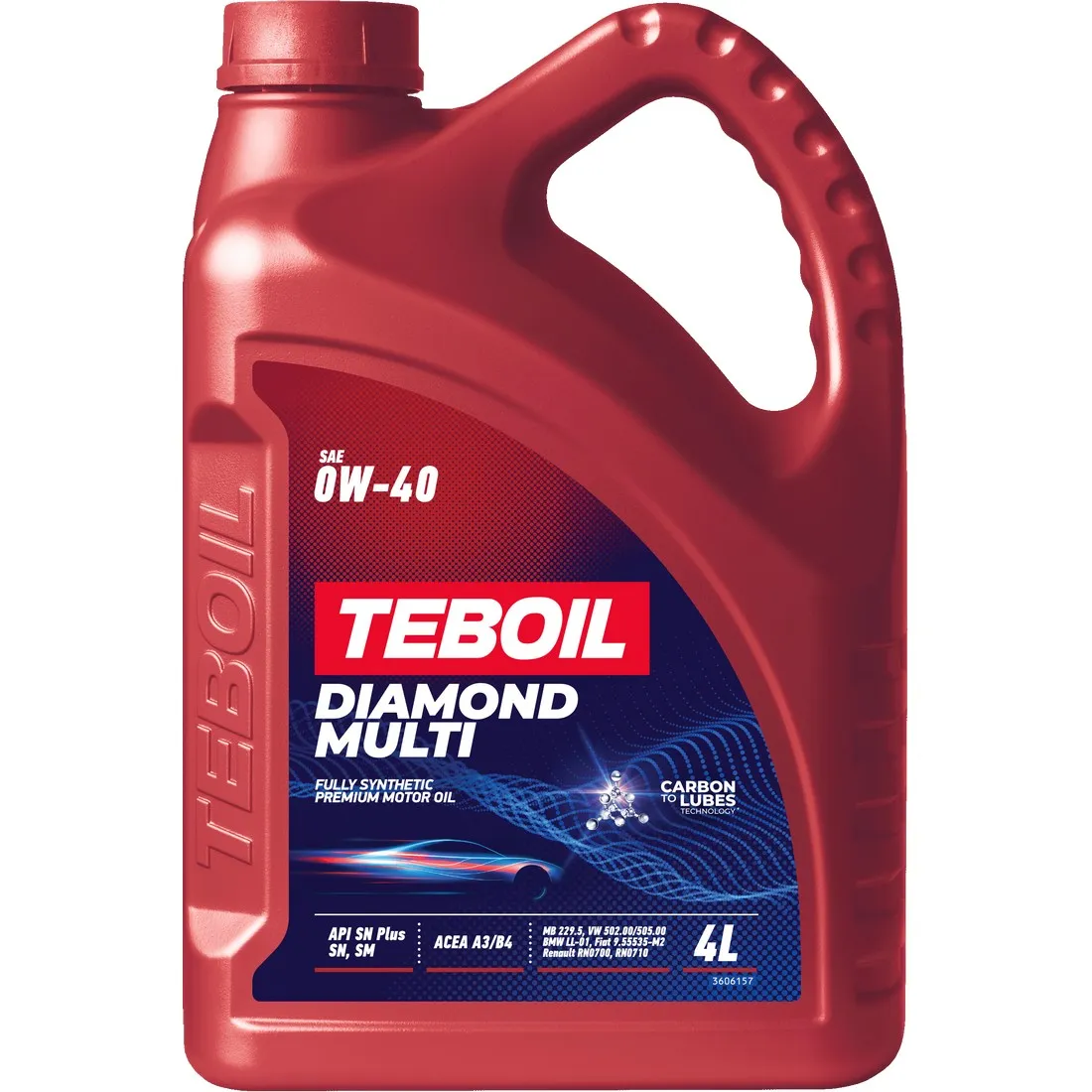 Масло моторное TEBOIL Diamond Multi 0W-40 4 л 3602098