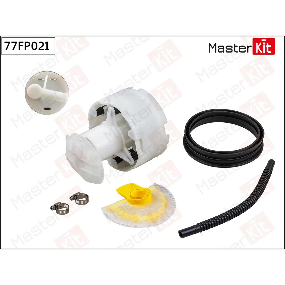 Насос топливный AUDI A6 1.8-2.4 97-05 (4bar) MASTERKIT 77FP021