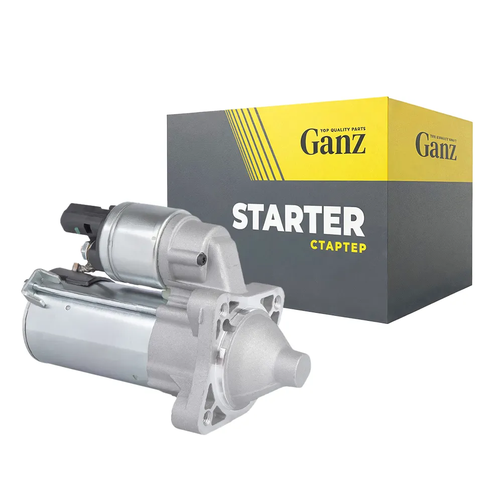 Стартер (12V/1,2KW/11 зубьев) с мкпп для ВАЗ 2190, 2192, 2170, LARGUS 8 кл GANZ GRP14015