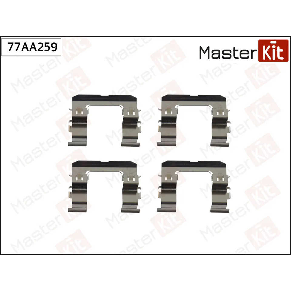 Комплект установочный тормозных колодок Nissan PICK UP (D22) 1997 - MASTERKIT 77AA259