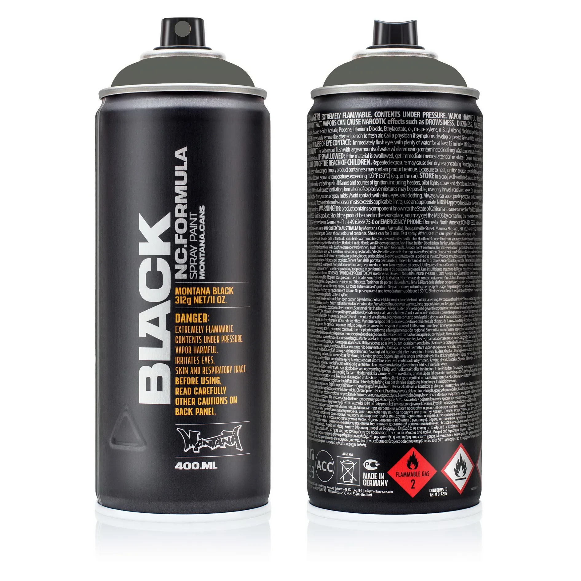 Краска BLACK носорог MONTANA CANS 7070 BLK