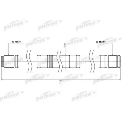 Вал приводной Заменен на PDS0447 PATRON QG18LH