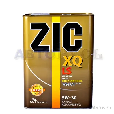 Масло моторное ZIC XQ LS 5W-30 синтетическое 4 л 163201