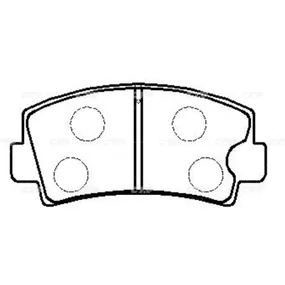 Колодки задние MAZDA 6 02->/323 98-04/626 97-02 CTR GK0675