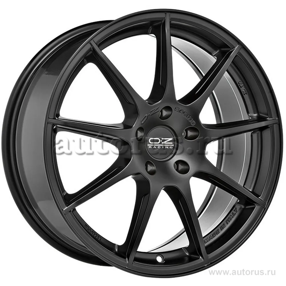 Диск литой R17 7.5J 5x114.3/75 ET45 OZ Omnia Matt Black W0198320253