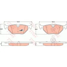 Колодки задние BMW E46/E36/ROVER 75/SAAB 95 TRW GDB1344