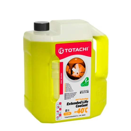 Антифриз TOTACHI ELC Yellow G13 готовый -40C желтый 2 л 4589904927195