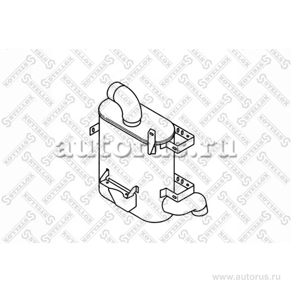 Резонатор глушителя (бочка) RVI STELLOX 82-03033-SX