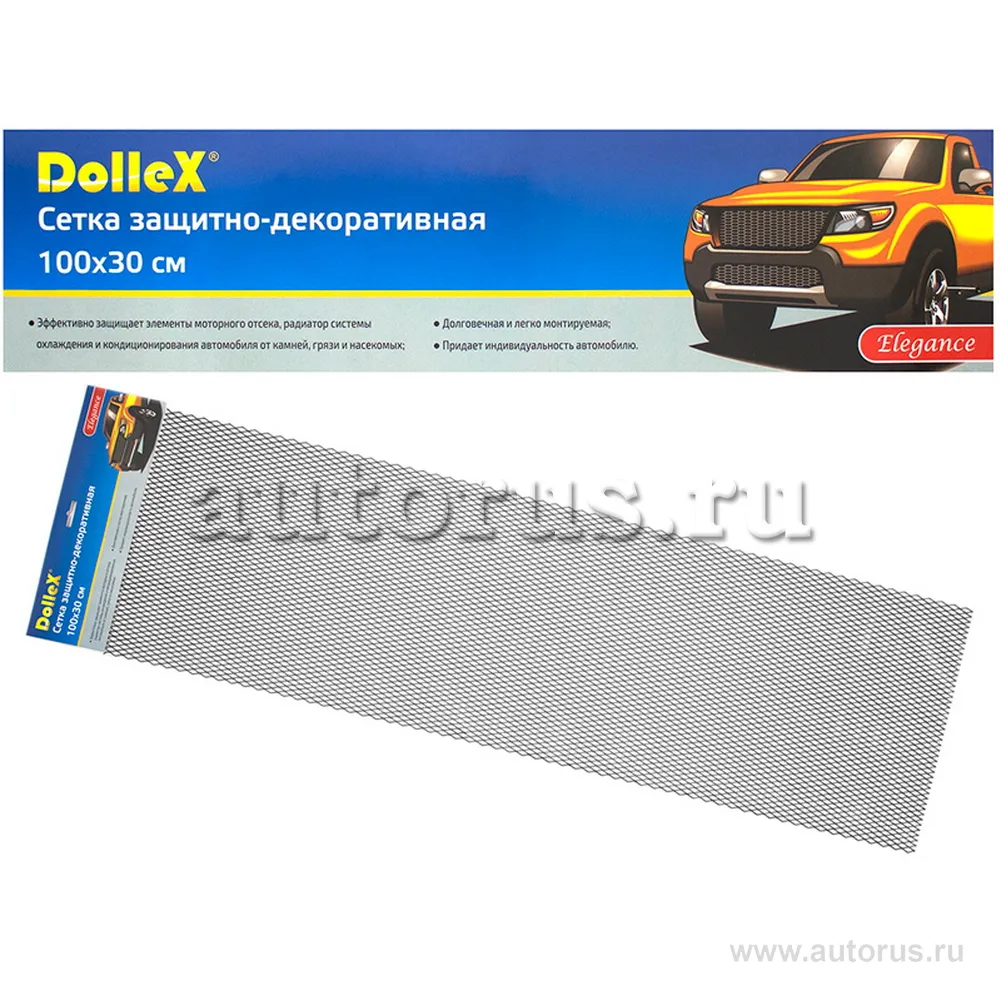 Сетка декоративная (100 30см) черная (ячейки 16мм х 6мм) DOLLEX DKS-015