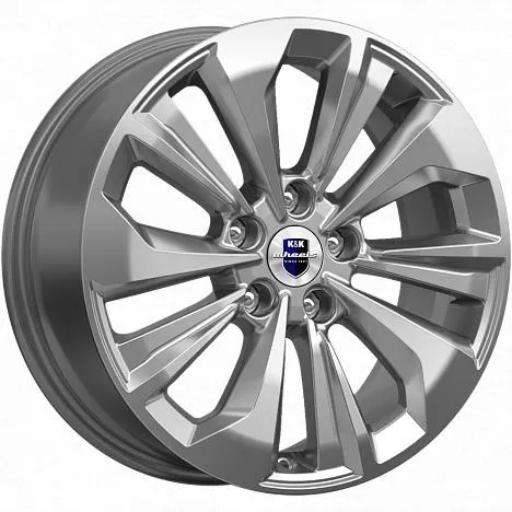 Диск литой R17 7J 5x110/65.1 ET40 КИК Авиор дарк платинум брайт 76591