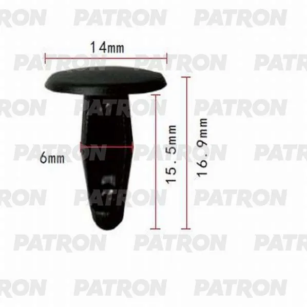 Клипса пластмассовая MAZDA,NISSAN применяемость: обшивка двери PATRON P37-0996