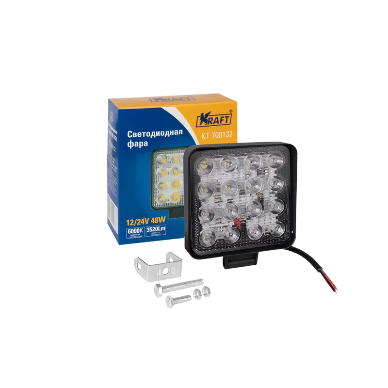 Светодиодная фара 16LED 9-60V 48W KRAFT KT 700132 KRAFT KT700132