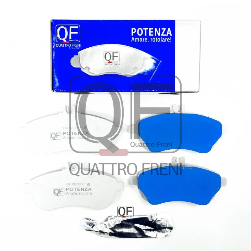 Колодки тормозные FR POTENZA PREMIUM SERIES, 204 212 207, QUATTRO FRENI QF86200P