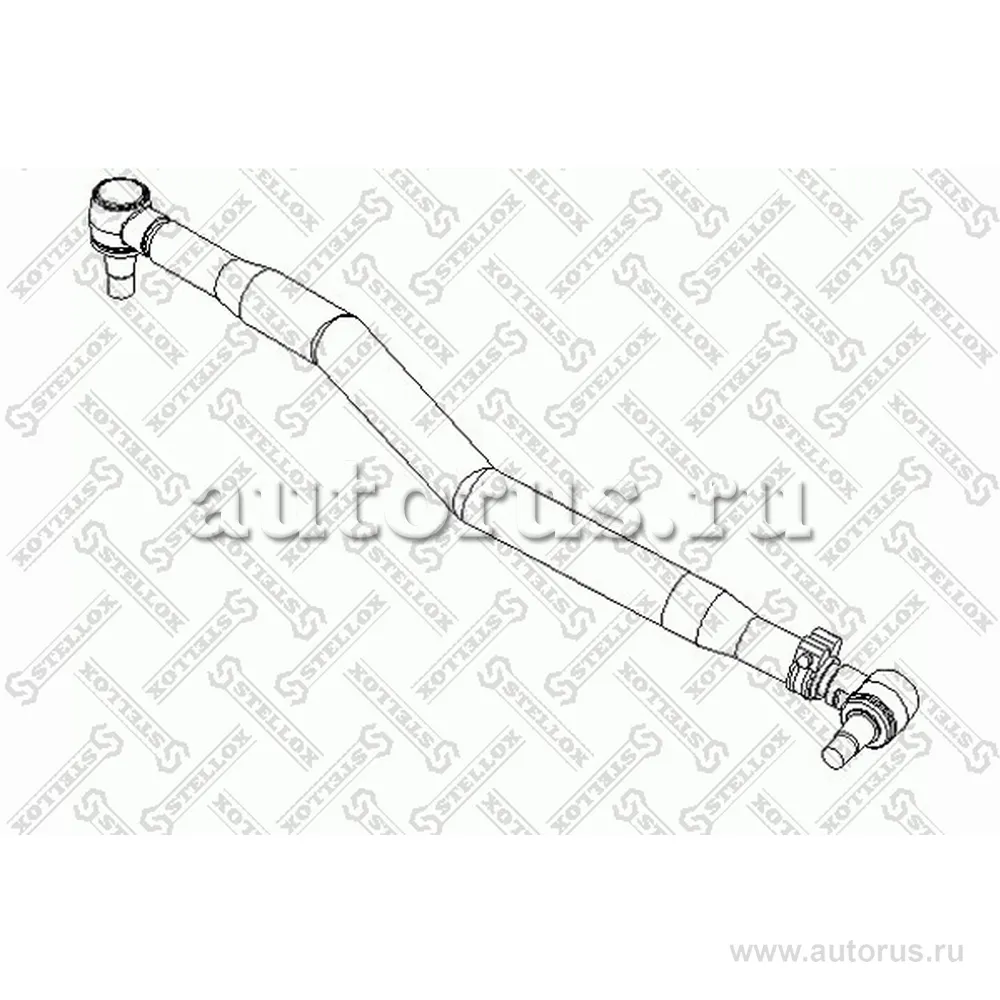 Тяга рулевая прод. L 863 d 52 1изг након.M20x1.5/M30x1.5 Volvo FM7/ STELLOX 84-35091-SX