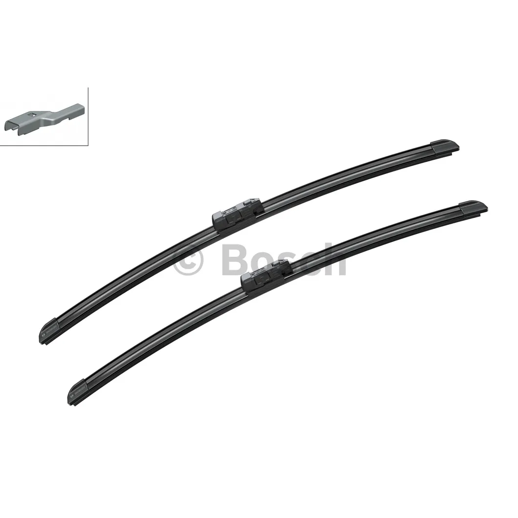 Щетка стеклоочистителя 530/530 мм бескаркасная комплект 2 шт BOSCH AeroTwin 3 397 009 051