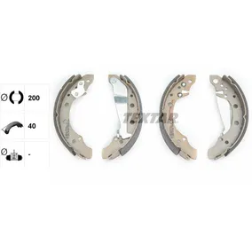 Колодки барабанные audi 80 89-94, vw golf 91-97 TEXTAR 91018300