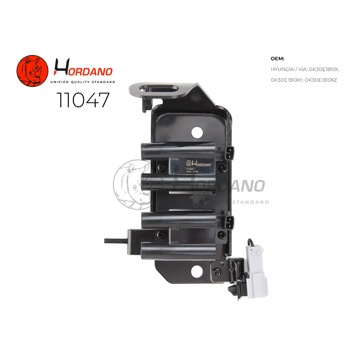 Катушка зажигания KIA SPECTRA (FB) Седан 00-11 1.6 DOHC Hordano 11047