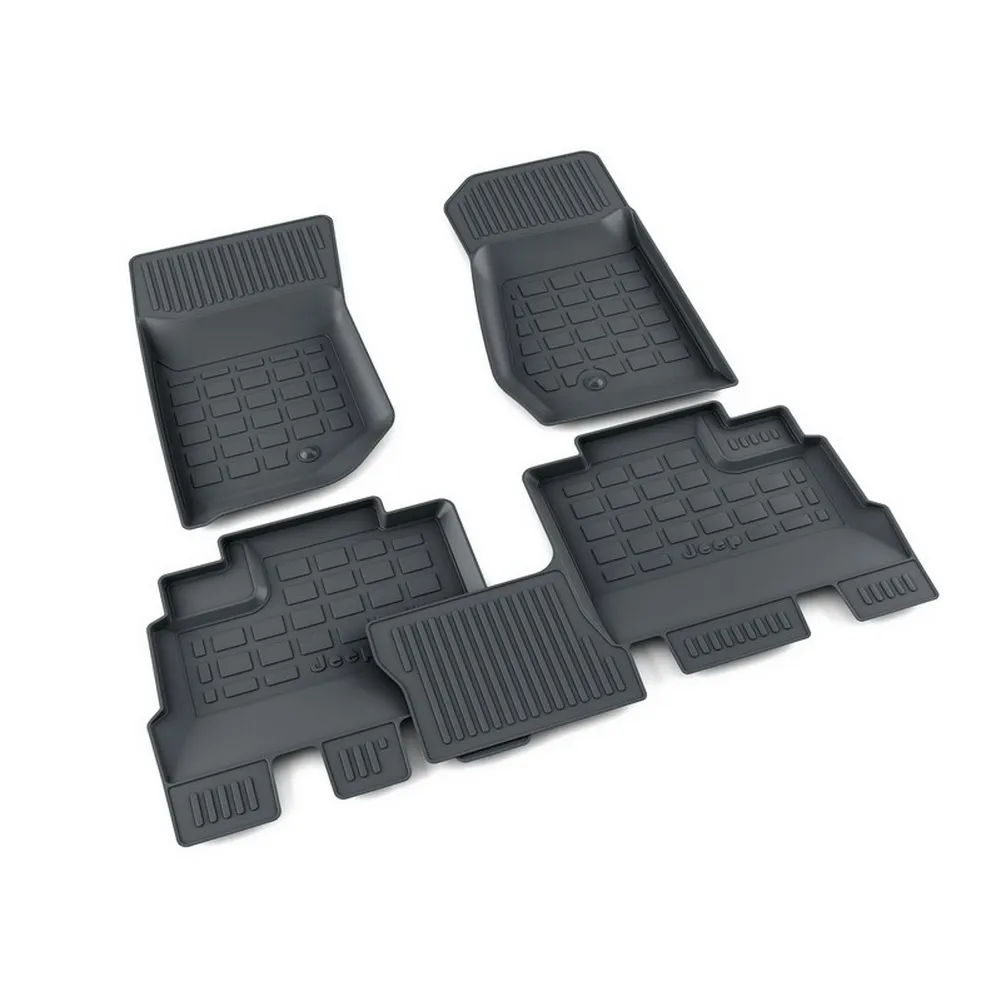 Коврики салона полиуретан черный Jeep Wrangler Unlimited 2007- АГАТЭК A.003.10205.PL