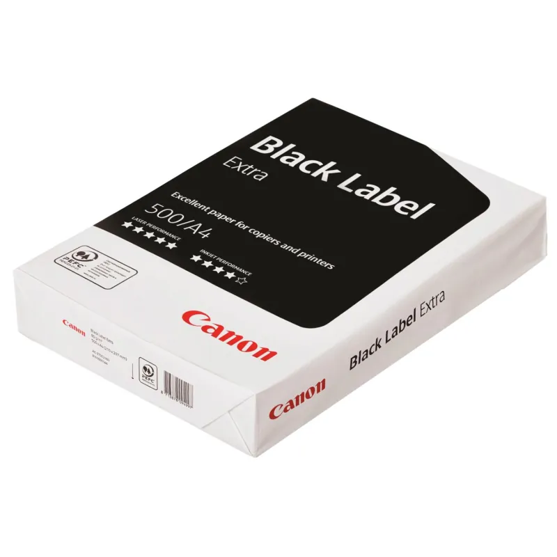 Бумага офисная Canon Black Label Extra (А4, марка В, 80 г/кв.м, 500 л) Canon 266311