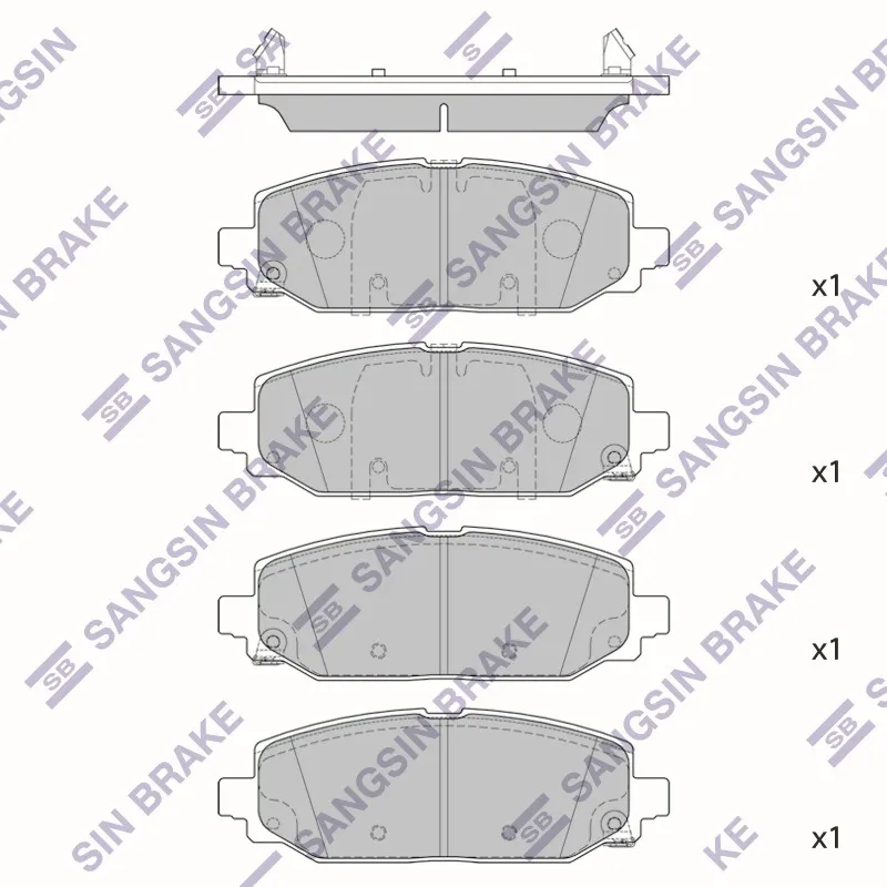 Колодки тормозные JEEP WRANGLER 19- задн. SP4375