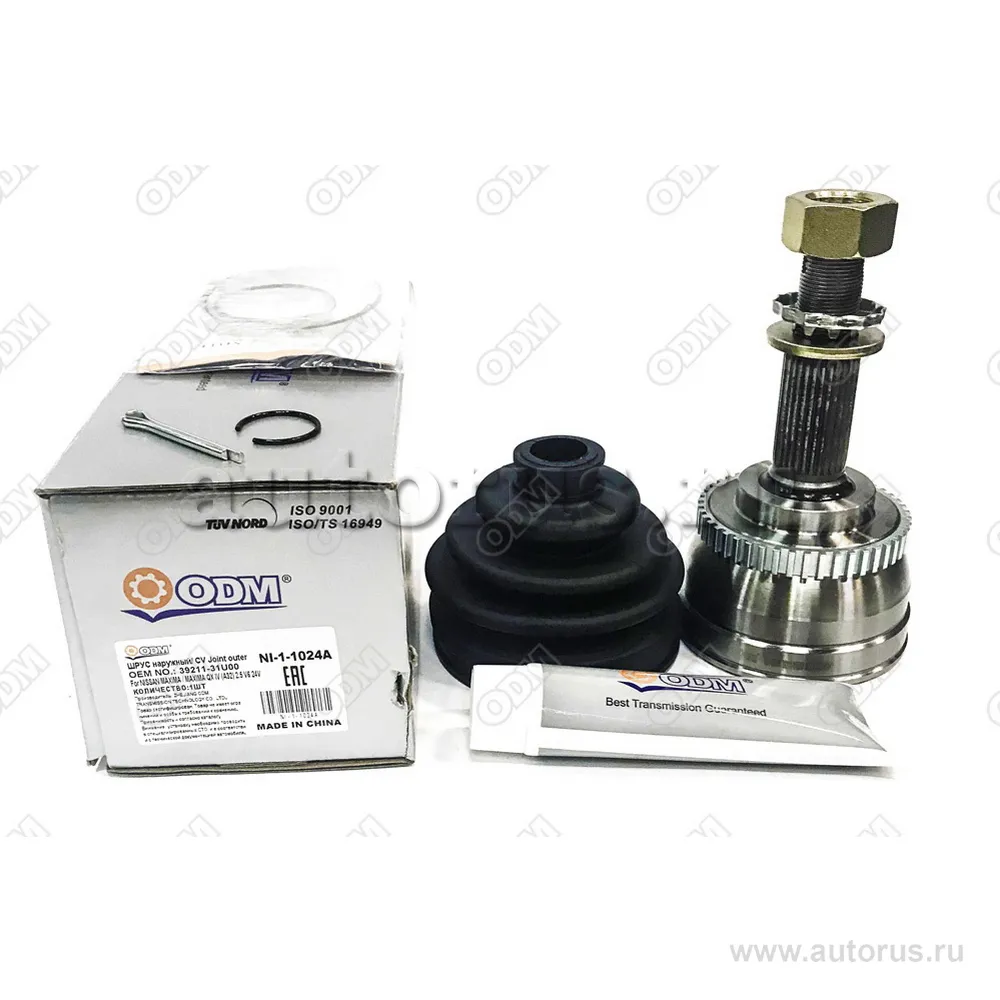 ШРУС наружный (к-кт) NISSAN MAXIMA / MAXIMA QX IV (A32) 2.5 V6 24V ODM NI11024A