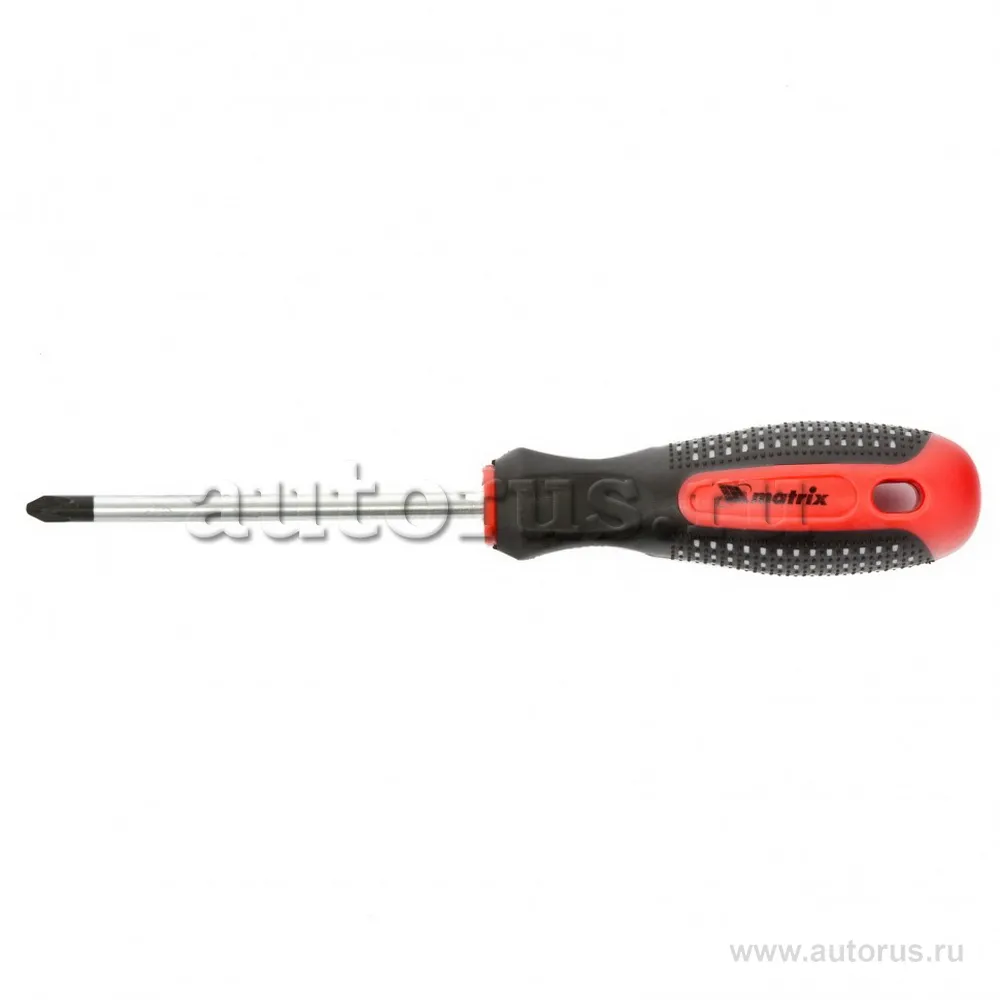 Отвертка Fusion, Ph2x100 мм, CrV, 3-х компонентная рукоятка anti slip MATRIX 11441