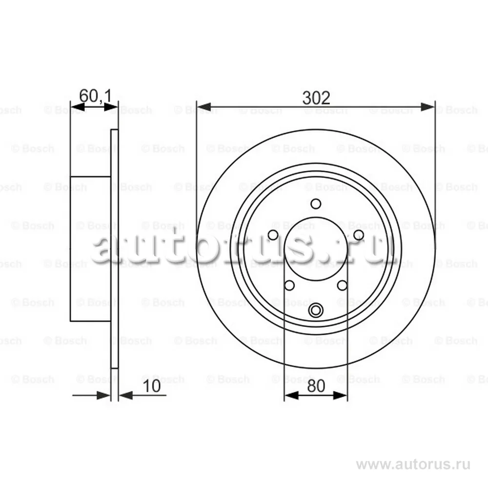 Диск тормозной BOSCH 0 986 479 746