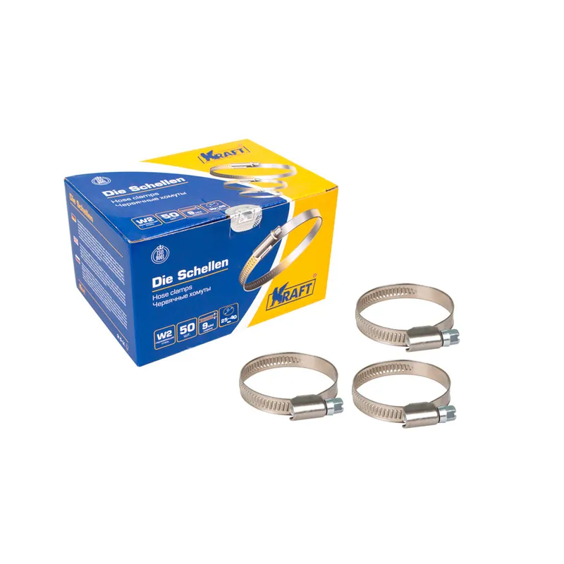 Хомут 25-40 мм (нержавеющая сталь) KRAFT KT880405