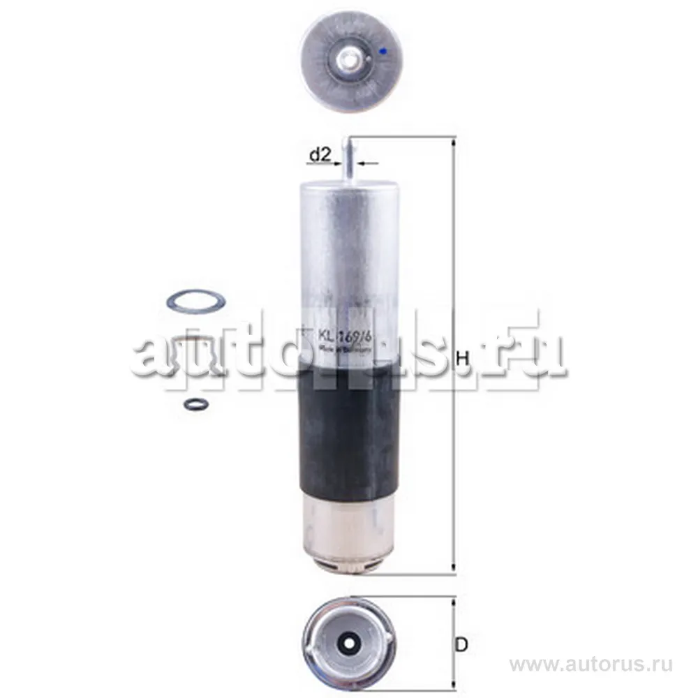 Топливный фильтр KNECHT KNECHT/MAHLE KL169/6D