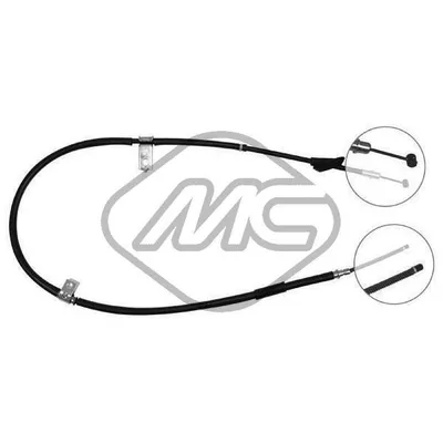 Трос ручника ATOS 1/0 ALL SX-LH Metalcaucho 80267