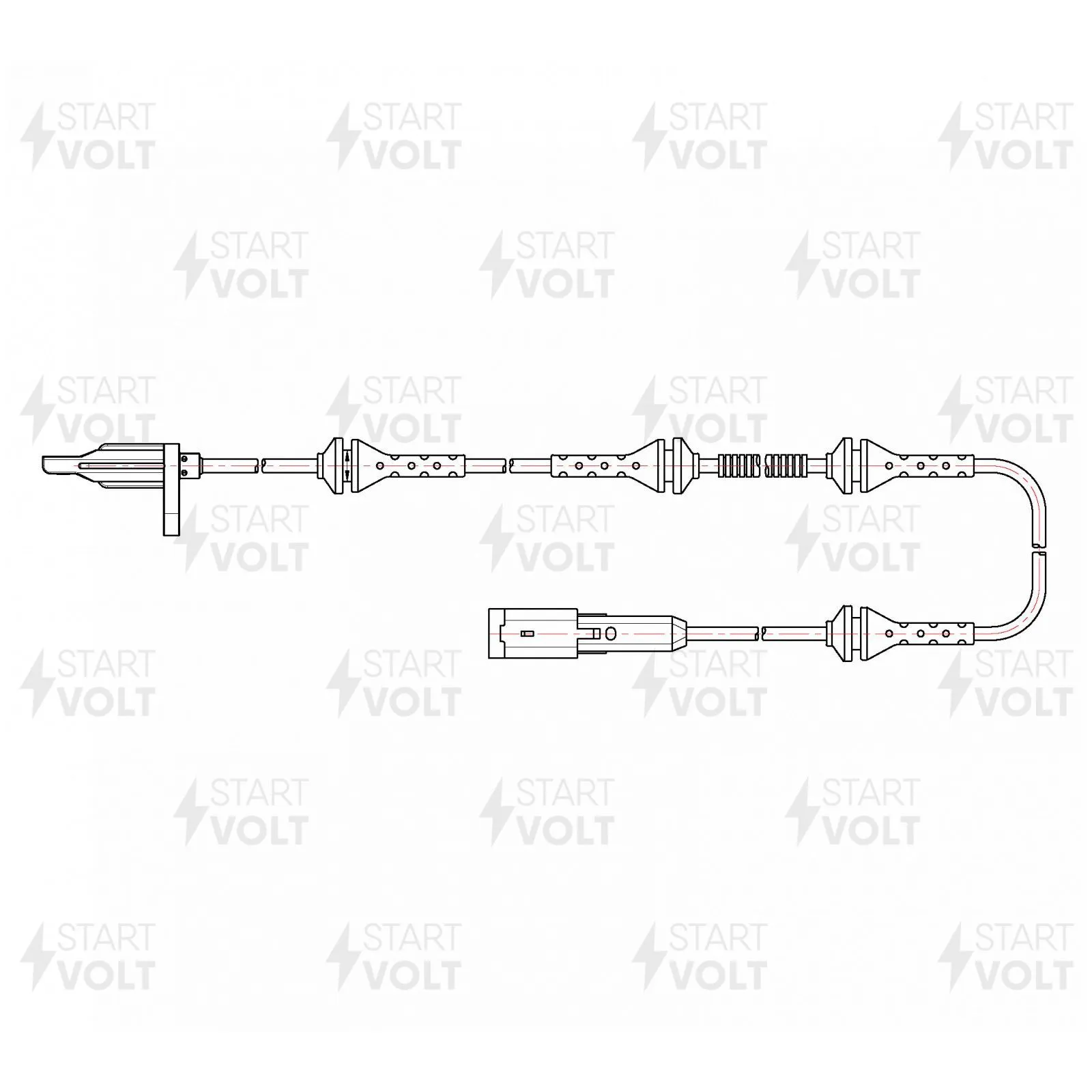 Датчик ABS перед. лев./прав. для Peugeot 407 (04-)/Citroen C5 (08-) STARTVOLT VS-ABS 2001