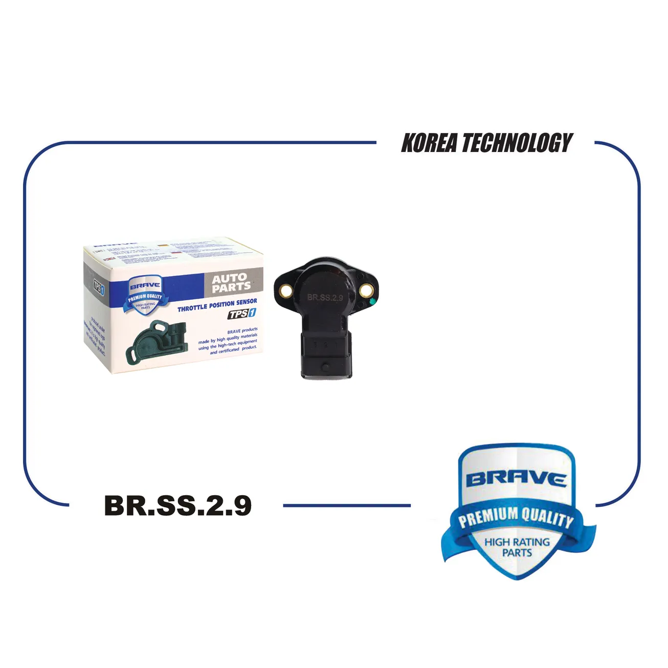 Датчик положения дроссельной заслонки 35170-26910 BR.SS.2.9 HYUNDAI Elantra 06-,KIA Ceed,Cerato 08- BR.SS.2.9