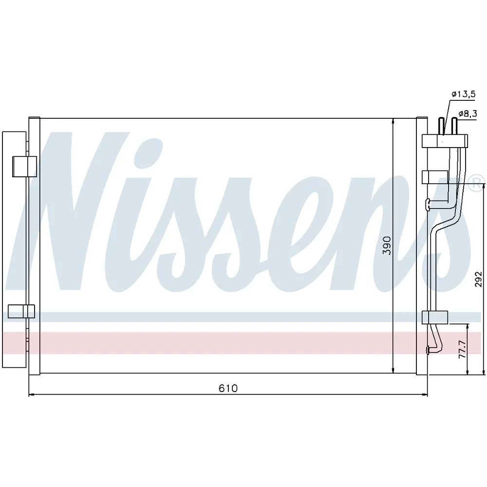 Радиатор кондиционера NISSENS 940006