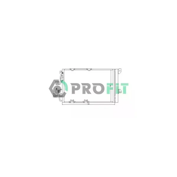 Радиатор кондиционера_OPEL ASTRA G 2002-