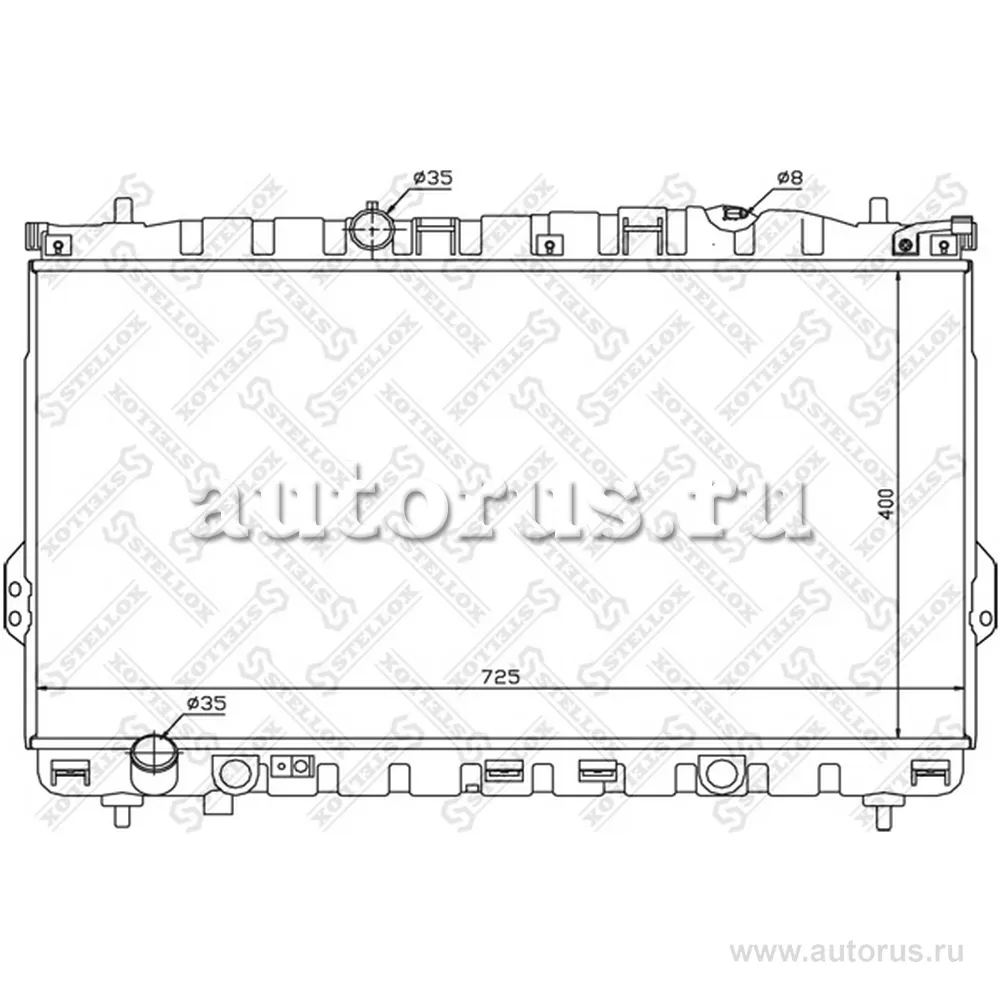 Радиатор системы охлаждения МКПП Hyundai Trajet 2.0i 16V 99-06/2.0 STELLOX 10-26537-SX