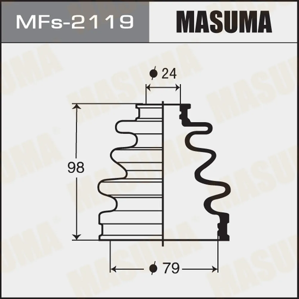 Пыльник ШРУСа TOYOTA ALLEX MASUMA MFs-2119