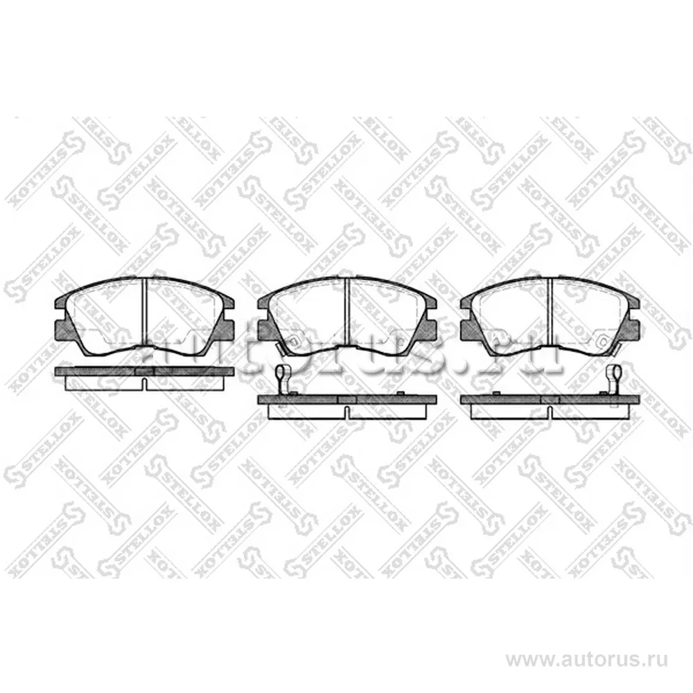 Колодки дисковые п. Mitsubishi Pajero 3.0/2.5TD 87-9 STELLOX 286 002-SX
