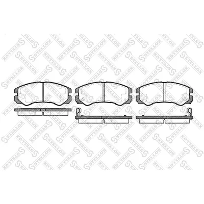 Колодки дисковые п. с антискрип. пластинами Opel Frontera A 95-98/Monterey B 98-99 STELLOX 436002_SX