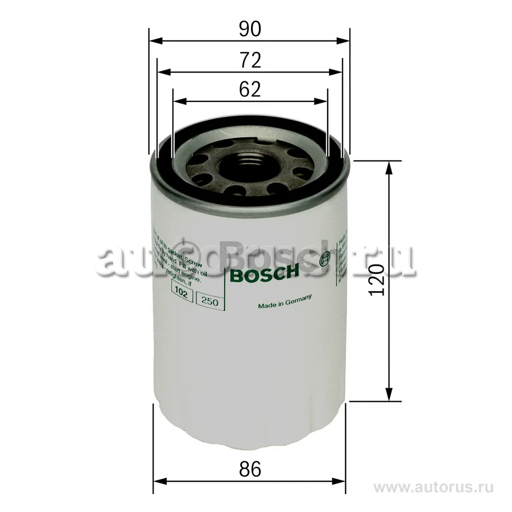 Фильтр масляный BOSCH 0 451 103 290