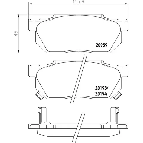 колодки дисковые передние Honda Civic 1.3-1.6 87-91 NISSHINBO NP8006