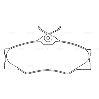 Тормозные колодки CTR CKVW-34