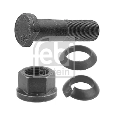 Шпилька колеса MERCEDES в сборе (M20x1.5x72,гайка,2 гровера) FEBI