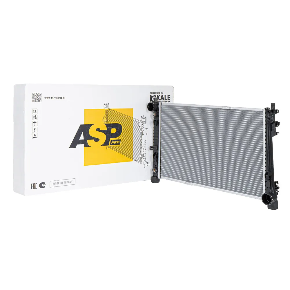 Радиатор охлаждения MB C (W203) (00-) M/A паяный ASP AL11240