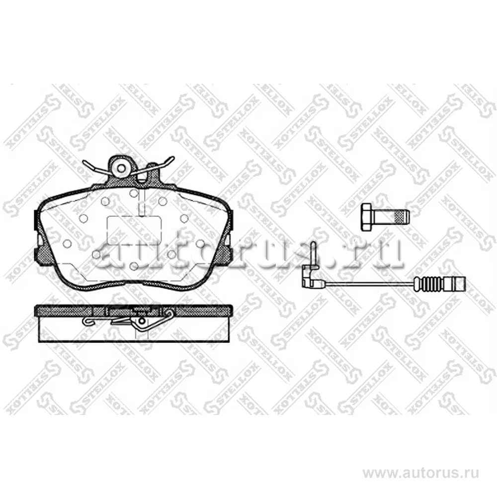 Колодки дисковые п. MB W202 1.8-2.8/2.0D-2.5TD 93> STELLOX 456 002B-SX
