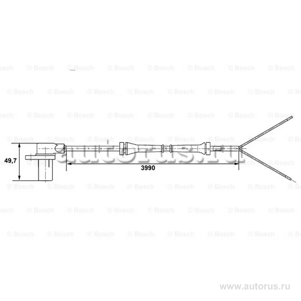 Датчик abs передний l r BOSCH 265006214