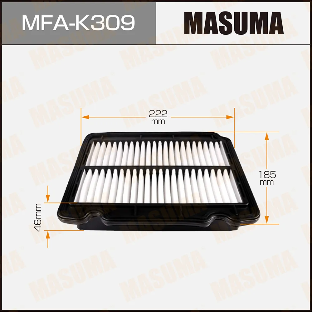 Фильтр воздушный CHEVROLET AVEO (T200) MASUMA MFA-K309