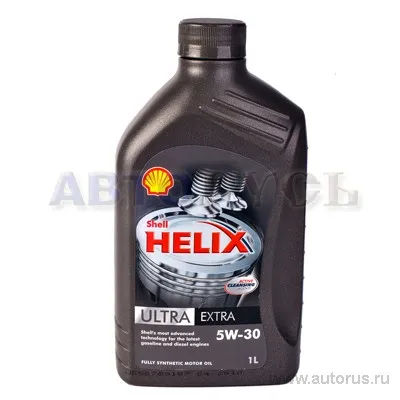 Масло моторное SHELL Helix Ultra Extra 5W-30 синтетическое 1 л 550021644