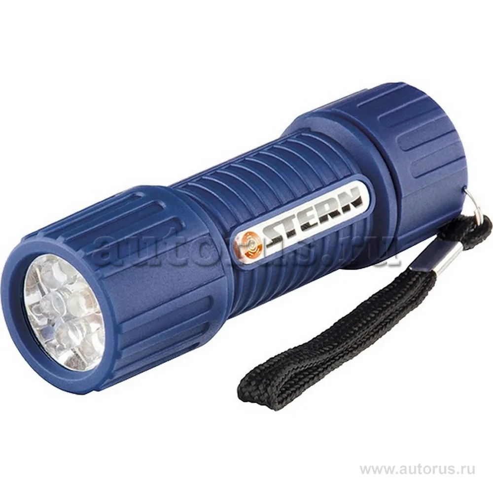 Фонарь светодиодный, серый корпус с мягким покрытие, 9 Led, 3xААА Stern 90512 STERN 90512